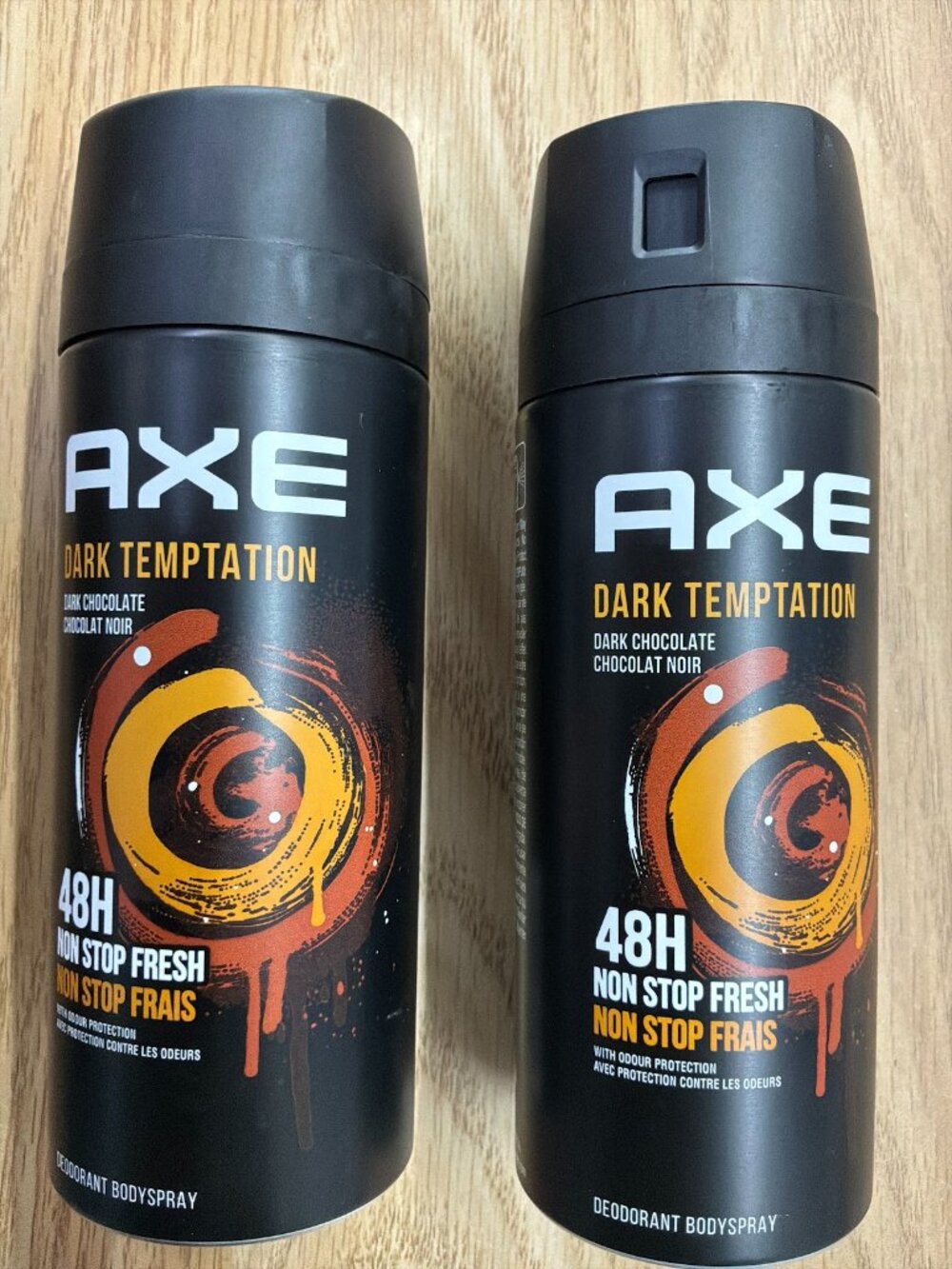 Axe Deodorant Body Spray for Men, Dark Temptation, 5.1 oz, 2 Pack